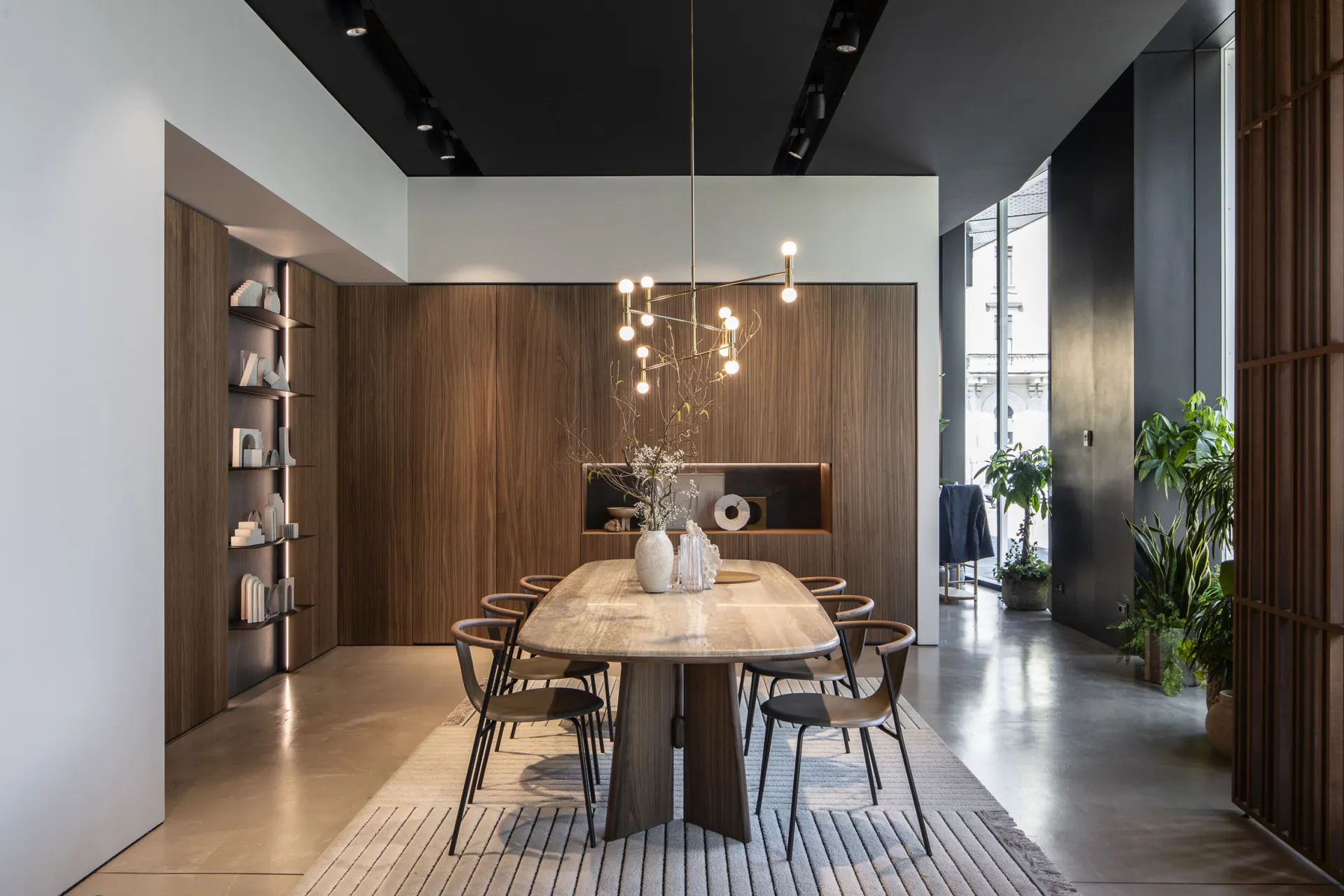 Table Hashi — Novamobili, visuel de marque, sans lien avec un chantier LJ